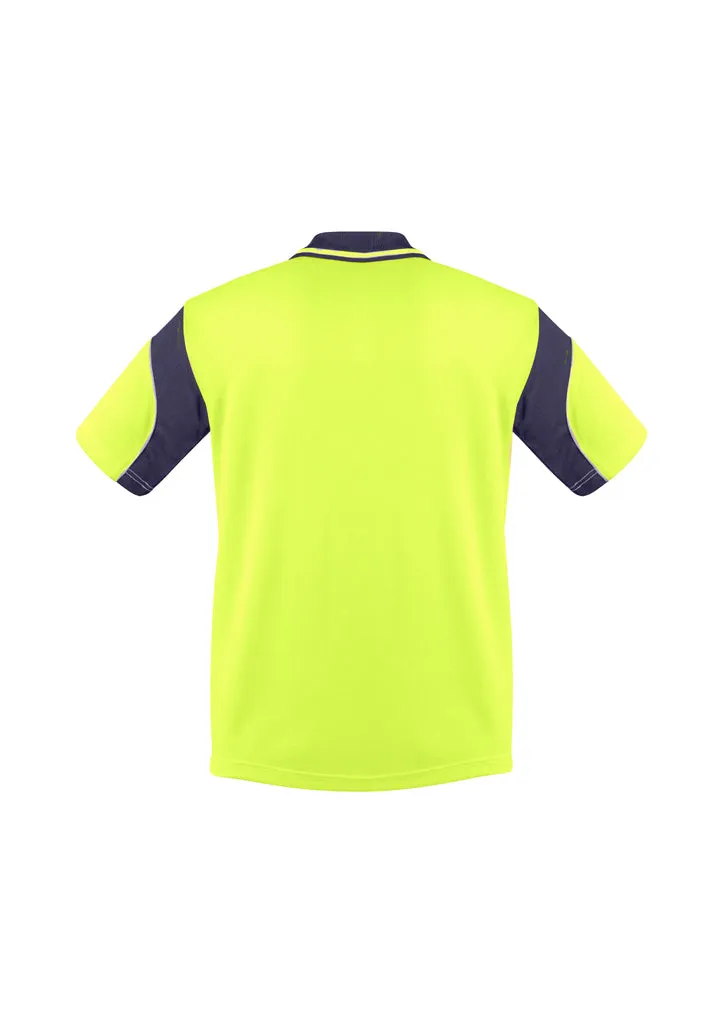 SYZMIK ZH248 - MENS HI VIS AZTEC POLO - S/S