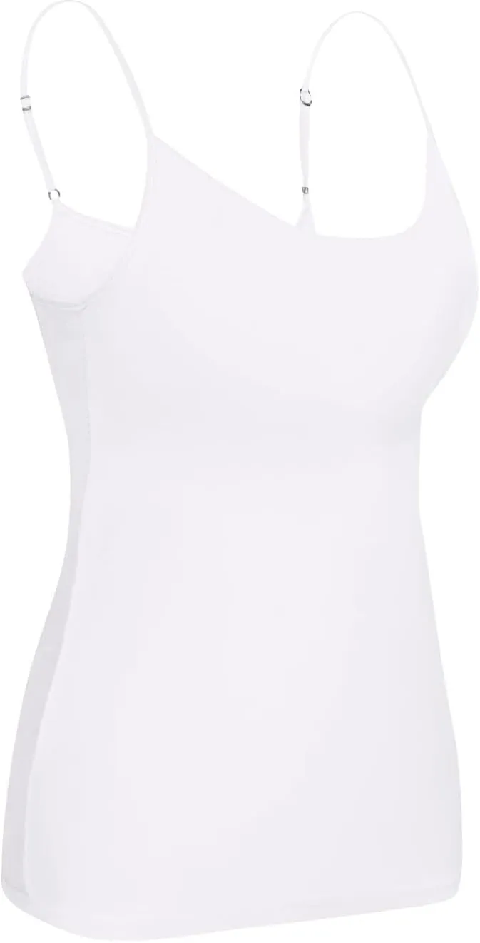 Tank Tops for Women Built in Bra Adjustable Spaghetti Strap Workout Yoga Shirts Basic Tank Tops Layer Padded Bra