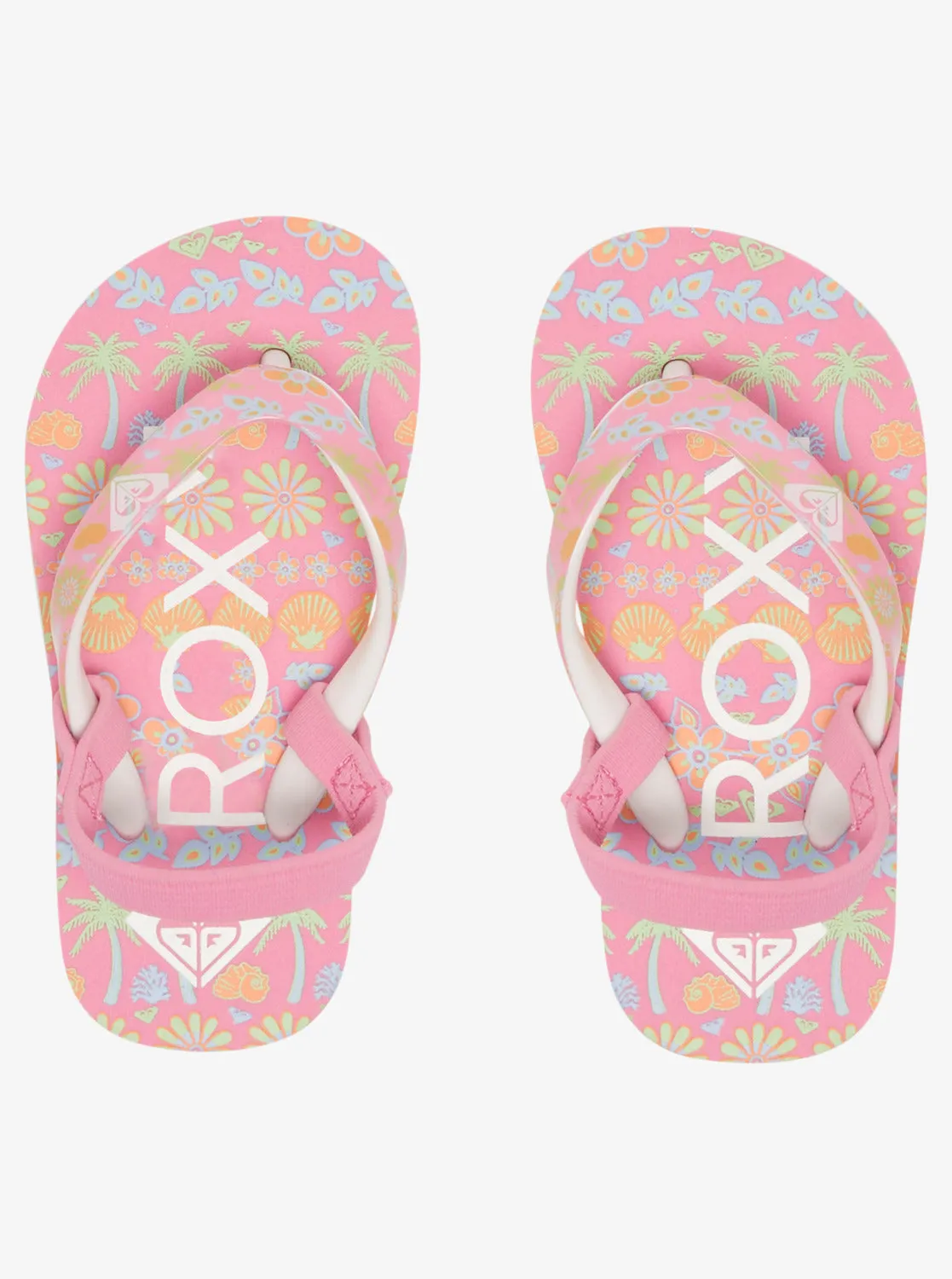 Toddlers Pebbles Sandals - Crazy Pink/Soft Lime