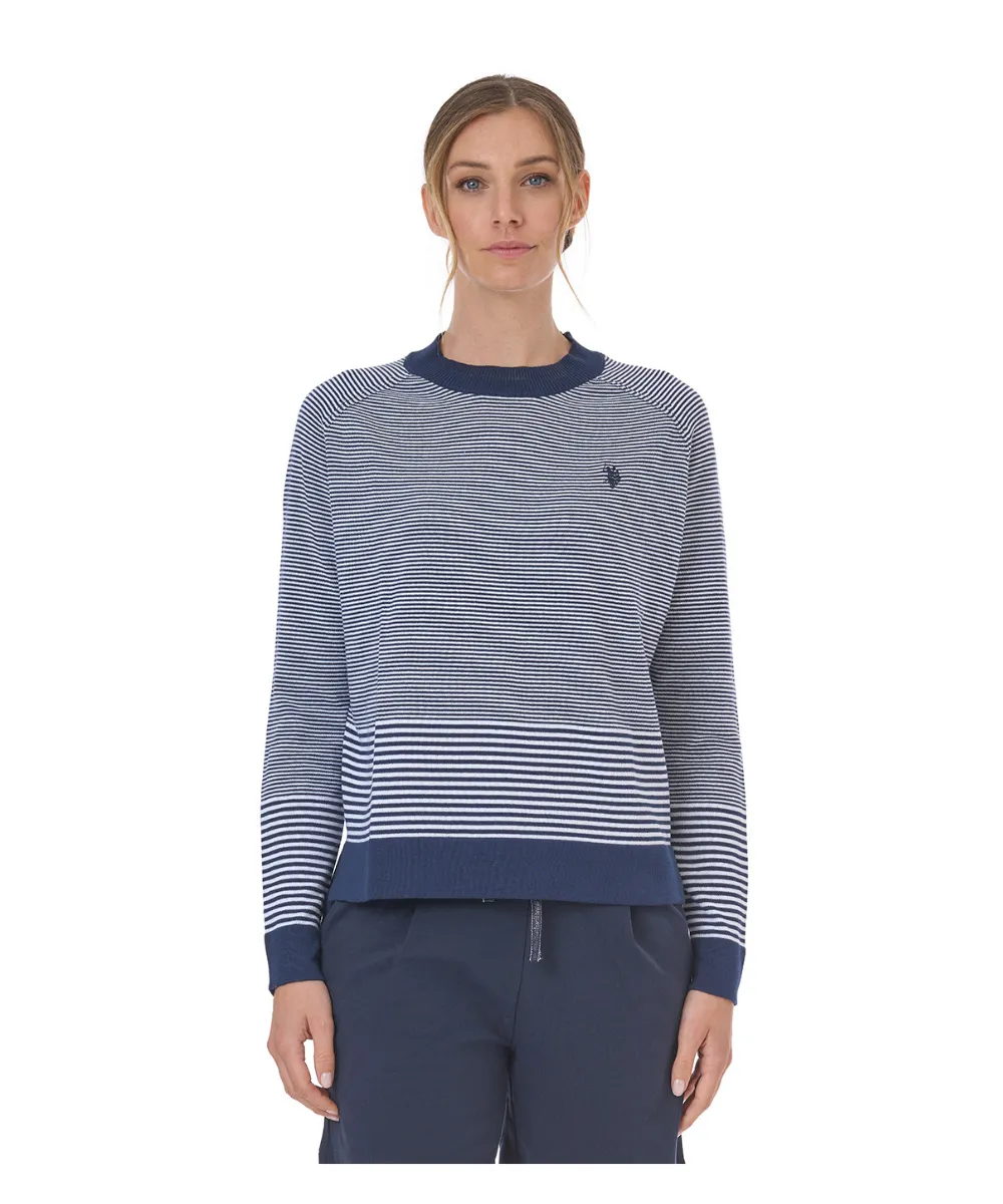 US POLO WOMEN STRIPPED COTTONE PULLOVER
