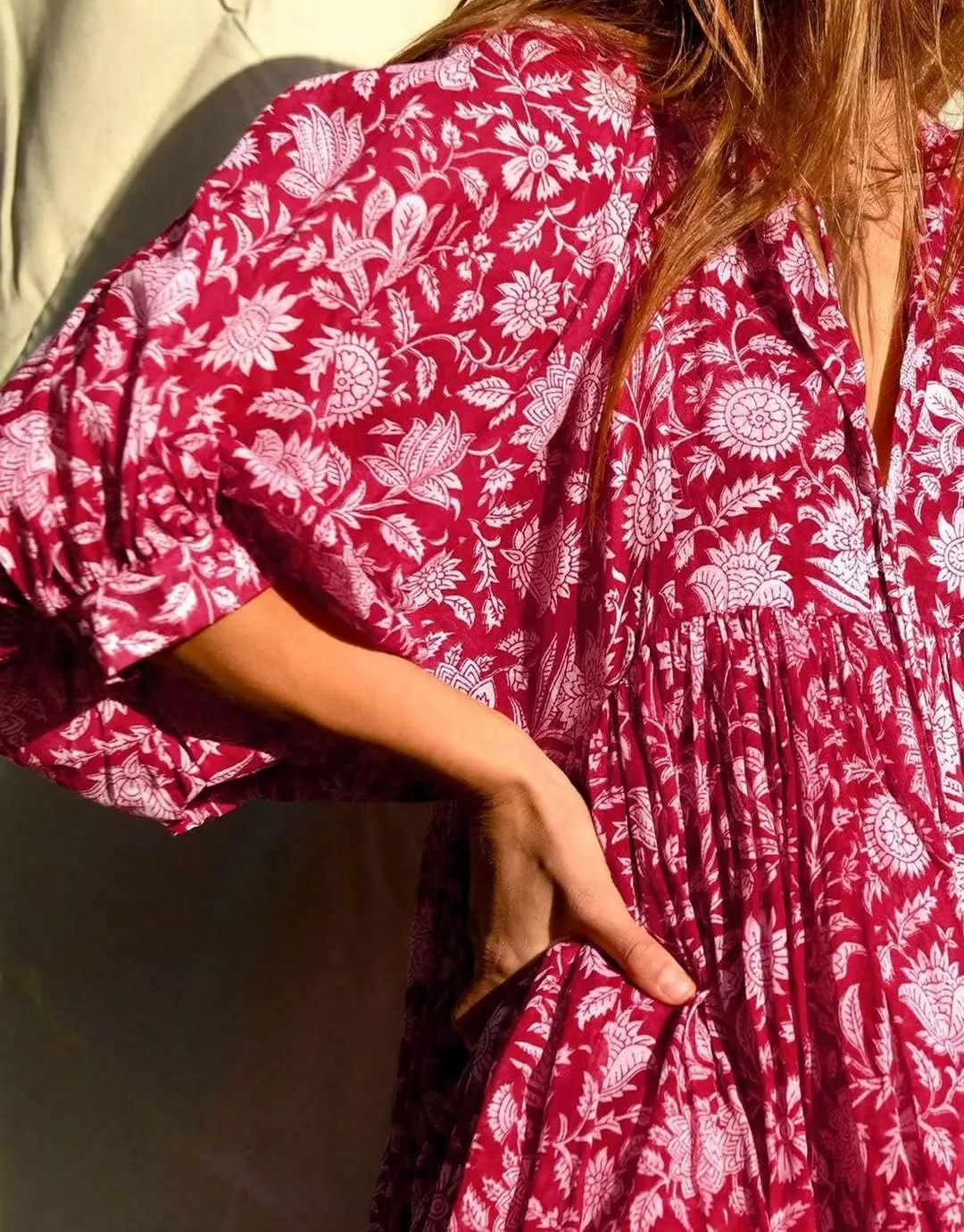 Women Summer Bohemian Floral Shirt Dress Cover Up Beach Dress Half Sleeve Mini Dress