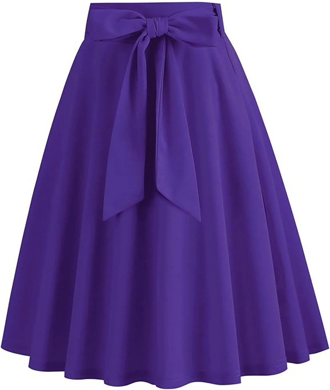 Women's Basic Versatile Stretchy Flared Pleated Casual Mini Skater Skirt Dressy Casual Cocktail Party Wedding Skirts
