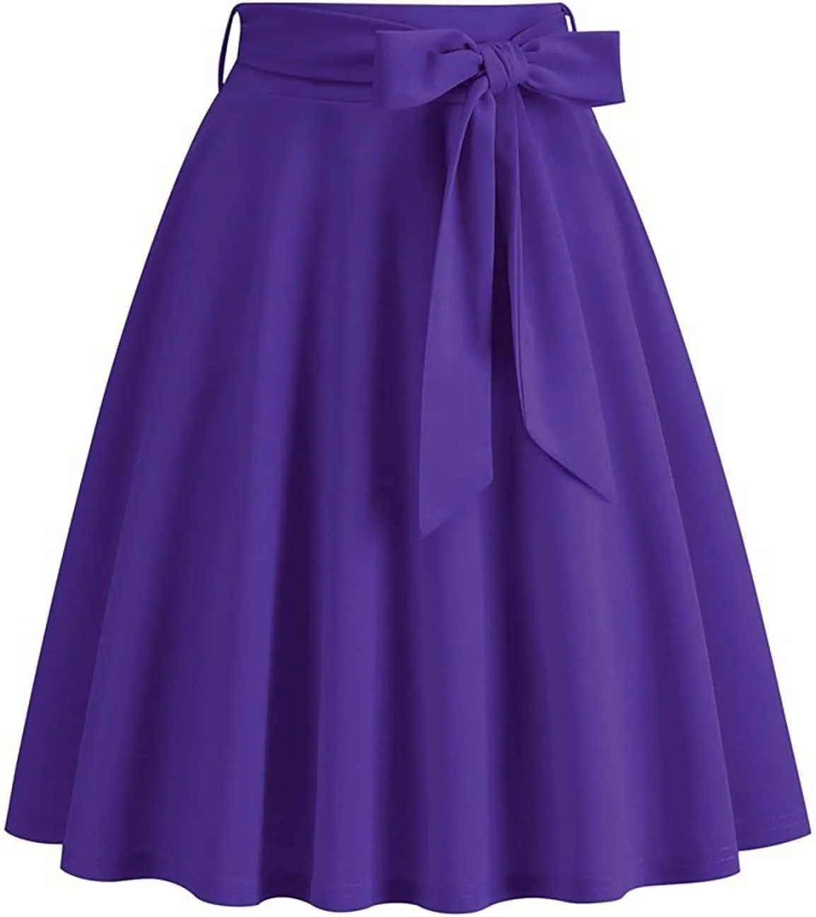 Women's Basic Versatile Stretchy Flared Pleated Casual Mini Skater Skirt Dressy Casual Cocktail Party Wedding Skirts