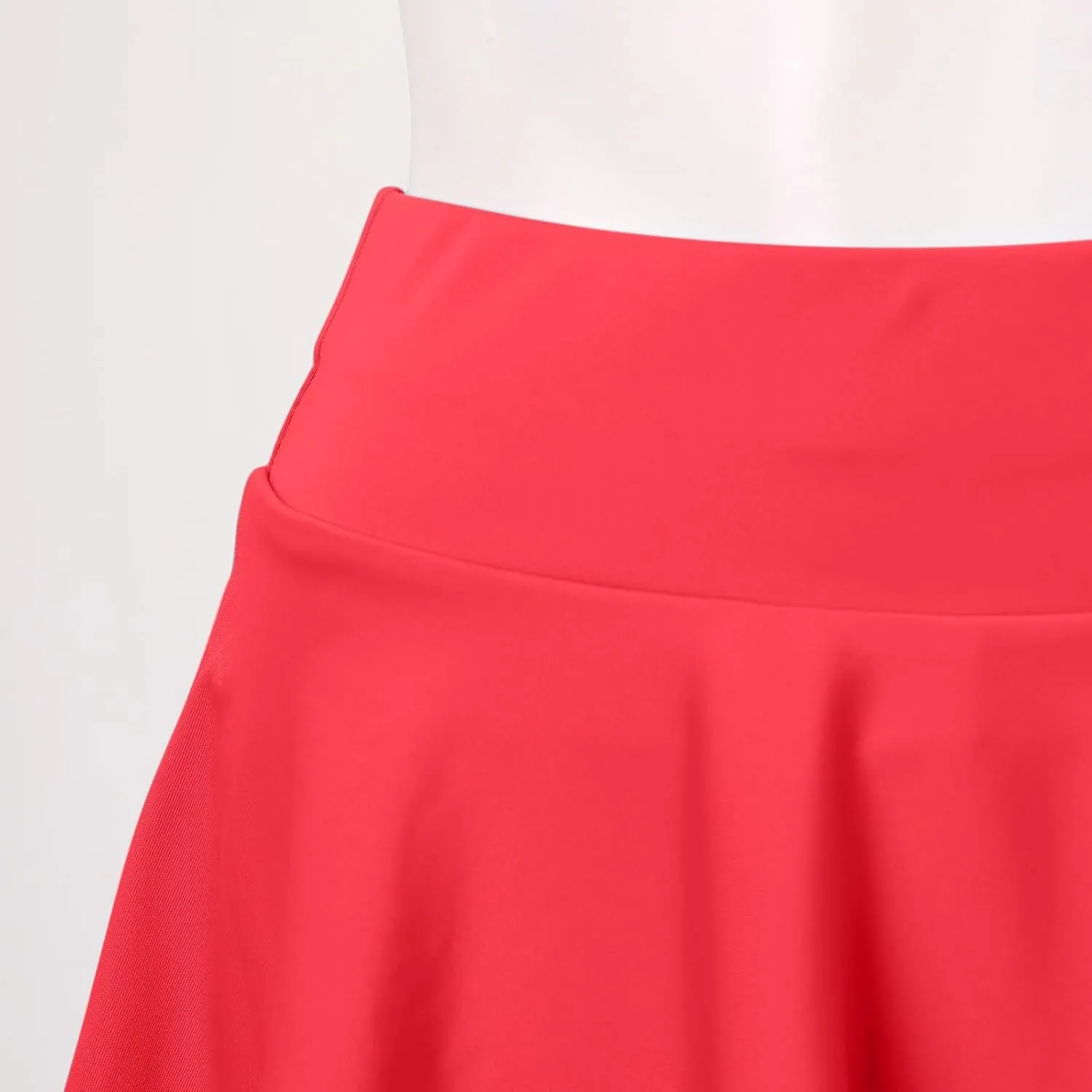 Women's Casual Basic Versatile Stretchy Waist Skirt Flared Pleated Mini Skater Skirt Sexy Club Y2k A-line Skirt