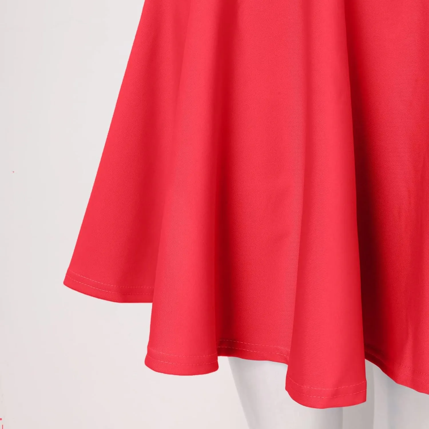 Women's Casual Basic Versatile Stretchy Waist Skirt Flared Pleated Mini Skater Skirt Sexy Club Y2k A-line Skirt