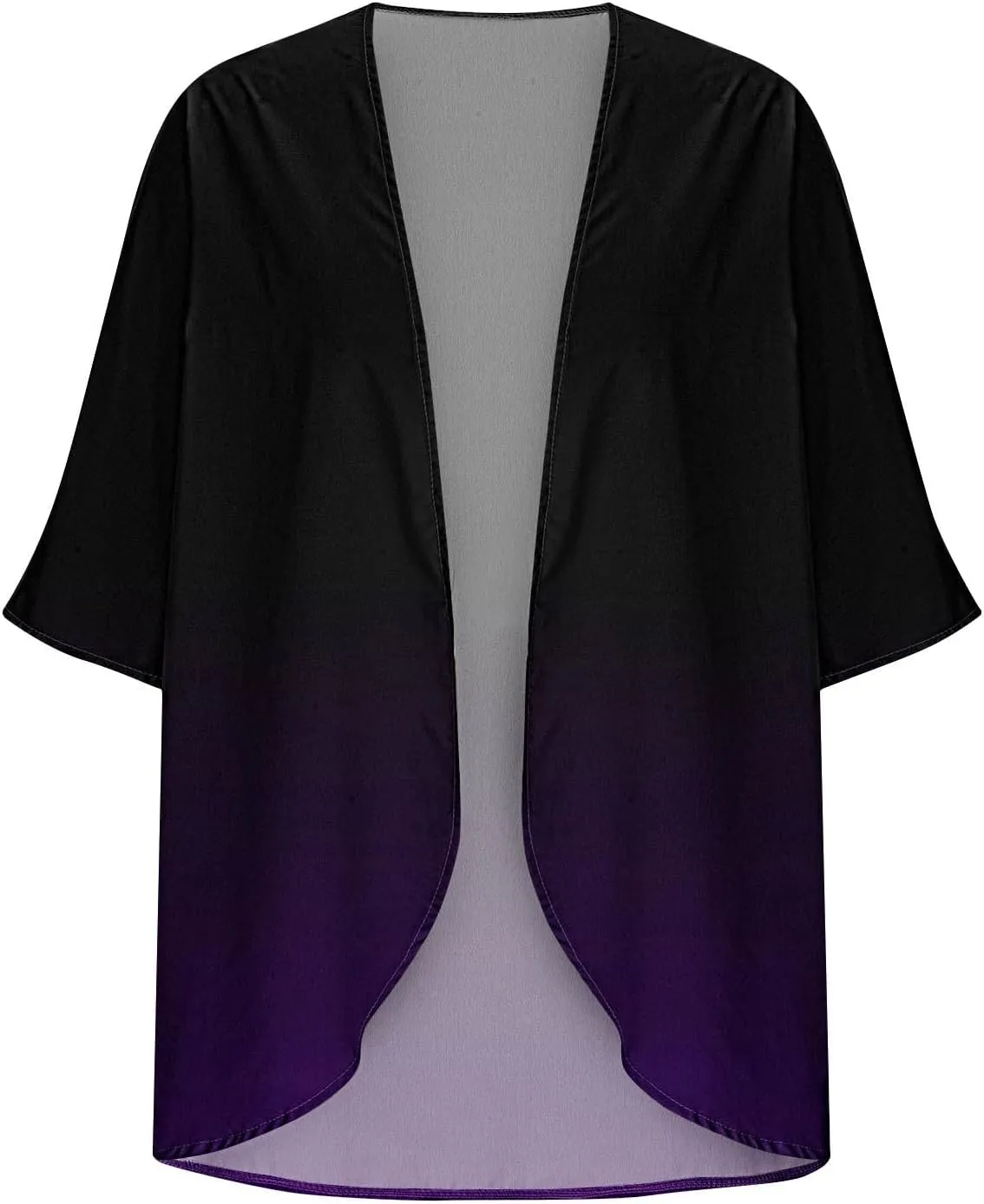 Womens Kimono Cover Ups Tops Gradient Tie Dye Summer Lightweight Cardigans Beach Sheer Blouse Shirts Loose Outfits