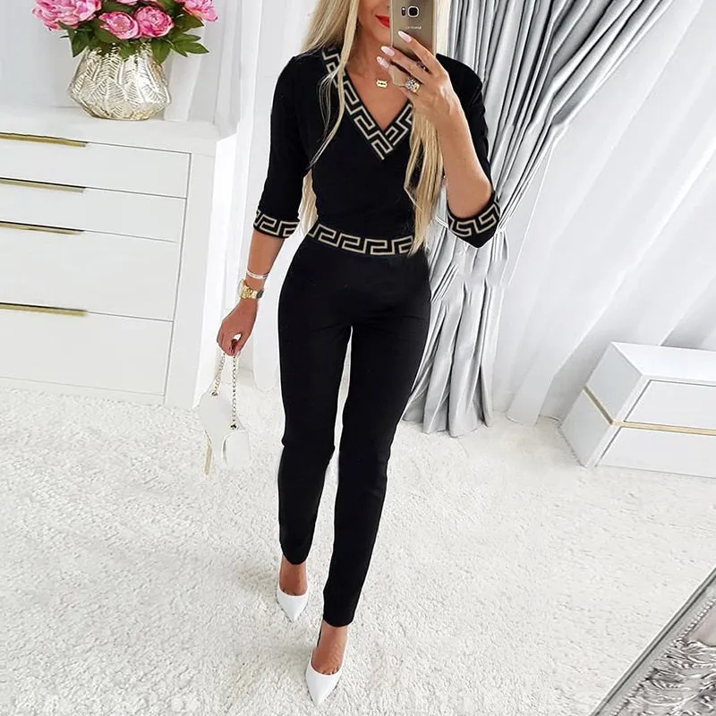 Women's Sexy One Shoulder Sequins Elegant Jumpsuit